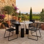 Exclusive Black Concrete Outdoor Dining Table - Priti - Image 4