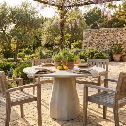 Exclusive Concrete Outdoor Dining Table – Priti