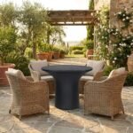 Exclusive Concrete Outdoor Geometric Table - Priti - Image 4