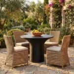 Exclusive Concrete Outdoor Geometric Table - Priti - Image 2