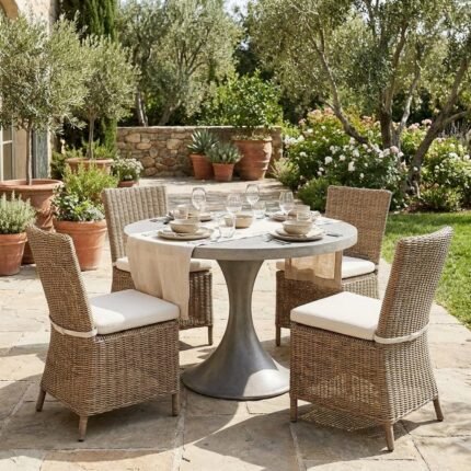 Exclusive Grey Outdoor Dining Table – Contemporary Design – Priti