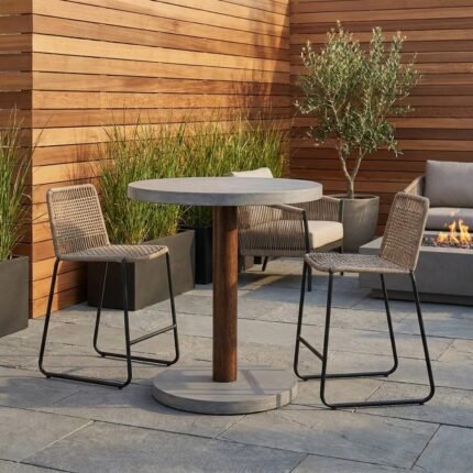 Exclusive Outdoor Counter Height Table Contemporary
