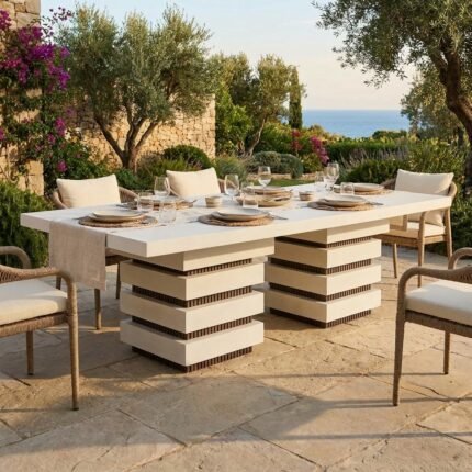 Exclusive Rectangle Outdoor Dining Table - Priti