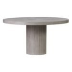 Exclusive Tama Round Dining Table - Slate Gray Outdoor - Priti
