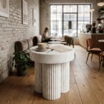 Gear Coffee Table Tall, Chalk - PRITI - Image 3