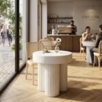 Gear Coffee Table Tall, Chalk - PRITI - Image 2