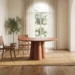 Irvine Concrete Dining Table Red Cement Handmade - Image 10