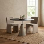 PRITI Dining Table in Black Steel - Image 3