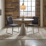 PRITI Dining Table in Black Steel