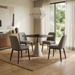 PRITI Dining Table in Black Steel - Image 4
