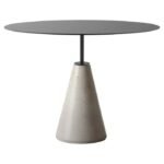 PRITI Dining Table in Black Steel