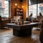 PRITI Gear Coffee Black Table - Image 4