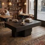 PRITI Gear Coffee Black Table