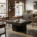PRITI Gear Coffee Black Table - Image 2
