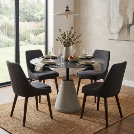 side table steel concrete, Minimalist and contemporary – PRITI