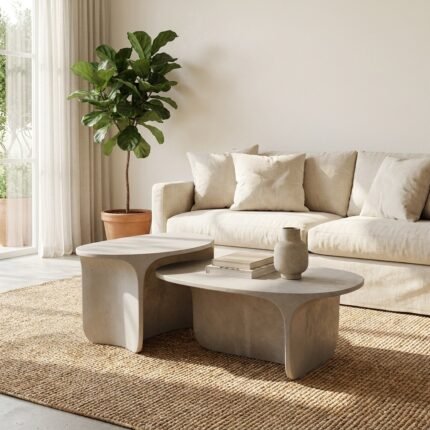 Concrete Nesting Coffee Table Set – PRITI