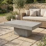 Exclusive Concrete Outdoor Coffee Table - Priti - Image 2