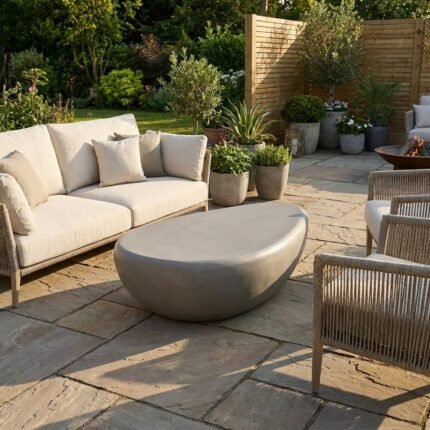 Exclusive Corvo Concrete Outdoor Coffee Table - Priti