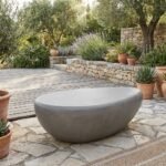 Exclusive Corvo Concrete Outdoor Coffee Table - Priti - Image 5