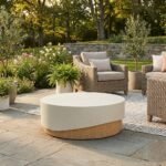 Exclusive Patras Coffee Table Concrete Design for Indoor Outdoor Use