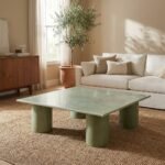 PRITI Coffee Table in Raw Green - Image 2