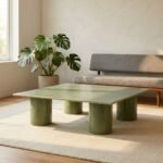 PRITI Coffee Table in Raw Green - Image 4