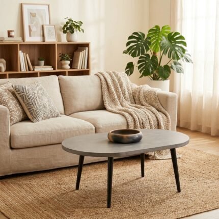 PRITI Curved Mono Coffee Table