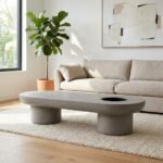 PRITI ovel Outdoor Coffee Table - Image 4