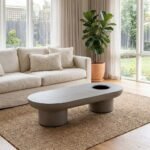 PRITI ovel Outdoor Coffee Table - Image 2