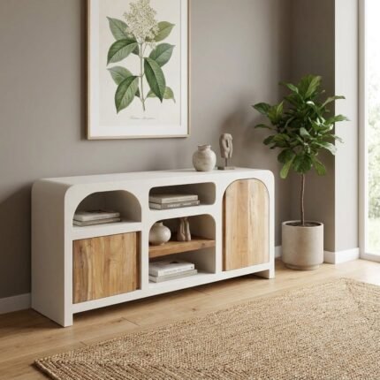 Hollow Sideboard with Cement Effect