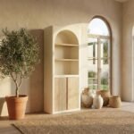 Narrow storage cabinet with doors - Image 2