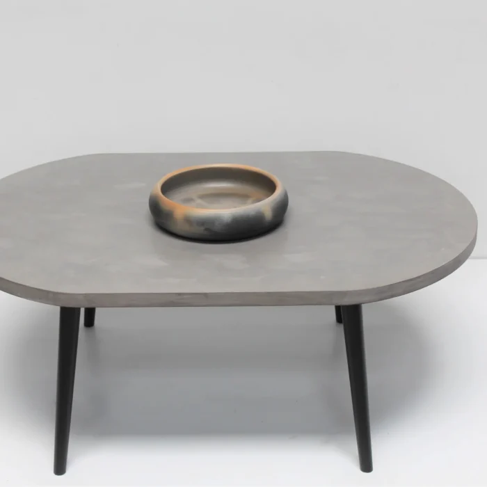 PRITI Curved Mono Coffee Table | Breakfast Table for Home