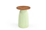 PRITI Nimbus Wood Side Table