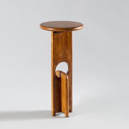 PRITI Vintage Wooden Finish Side Table | Sleek Corner Stand For Home & Living Room