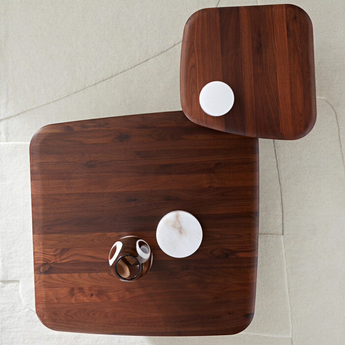 Table basse PRITI en bois massif, petit modèle