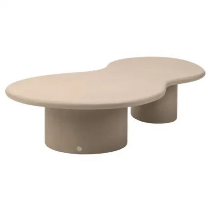 PRITI Contemporary Organic Natural Plaster Ovum Coffee Table 170cm