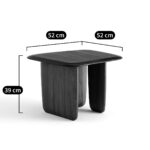 Table basse PRITI en bois massif, petit modèle