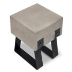 PRITI Industrial Concrete Side Table