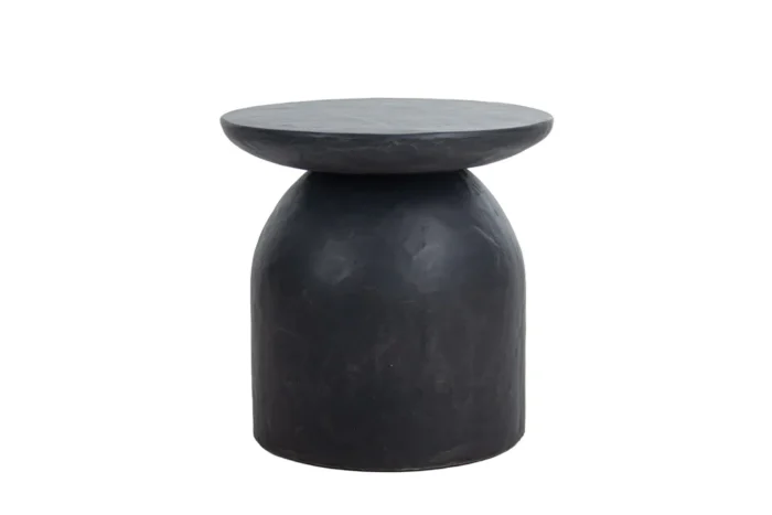 PRITI Concrete Side Table Black