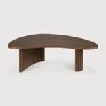 PRITI Boomerang Coffee Table Brown