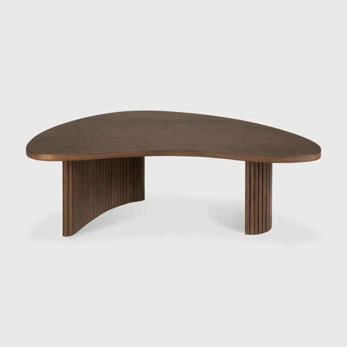 PRITI Boomerang Coffee Table Brown