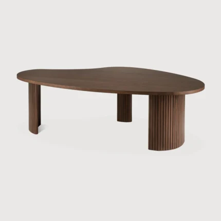 PRITI Boomerang Coffee Table Brown