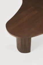 PRITI Boomerang Coffee Table Brown