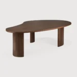PRITI Boomerang Coffee Table Brown