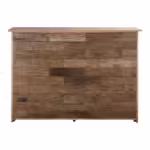 PRITI Counter made of recycled wood for professional use