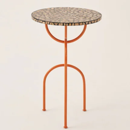 PRITI Woodpecker Side Table | Wood End Table for Living Room | Modern Coffee Table