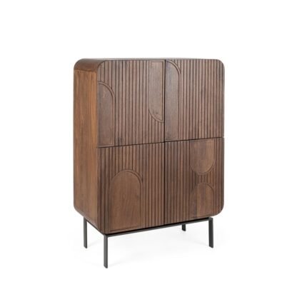 PRITI Orissa – Aparador alto de 96 cm con 4 puertas