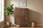 Exclusive PRITI Orissa Tall Wooden Sideboard with 4 Doors