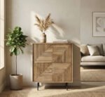 Exclusive Tall Wooden Sideboard & 4 Doors