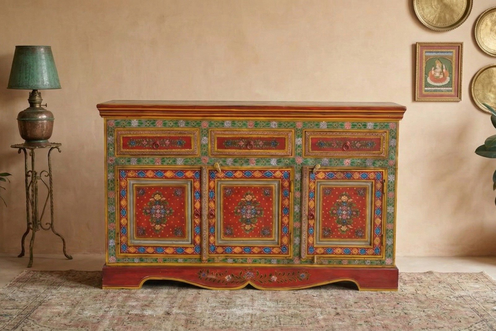 Exclusive PRITI Jaisal Sideboard – 3 Doors and 3 Drawers Exclusive PRITI Jaisal Sideboard – 3 Doors and 3 Drawers
